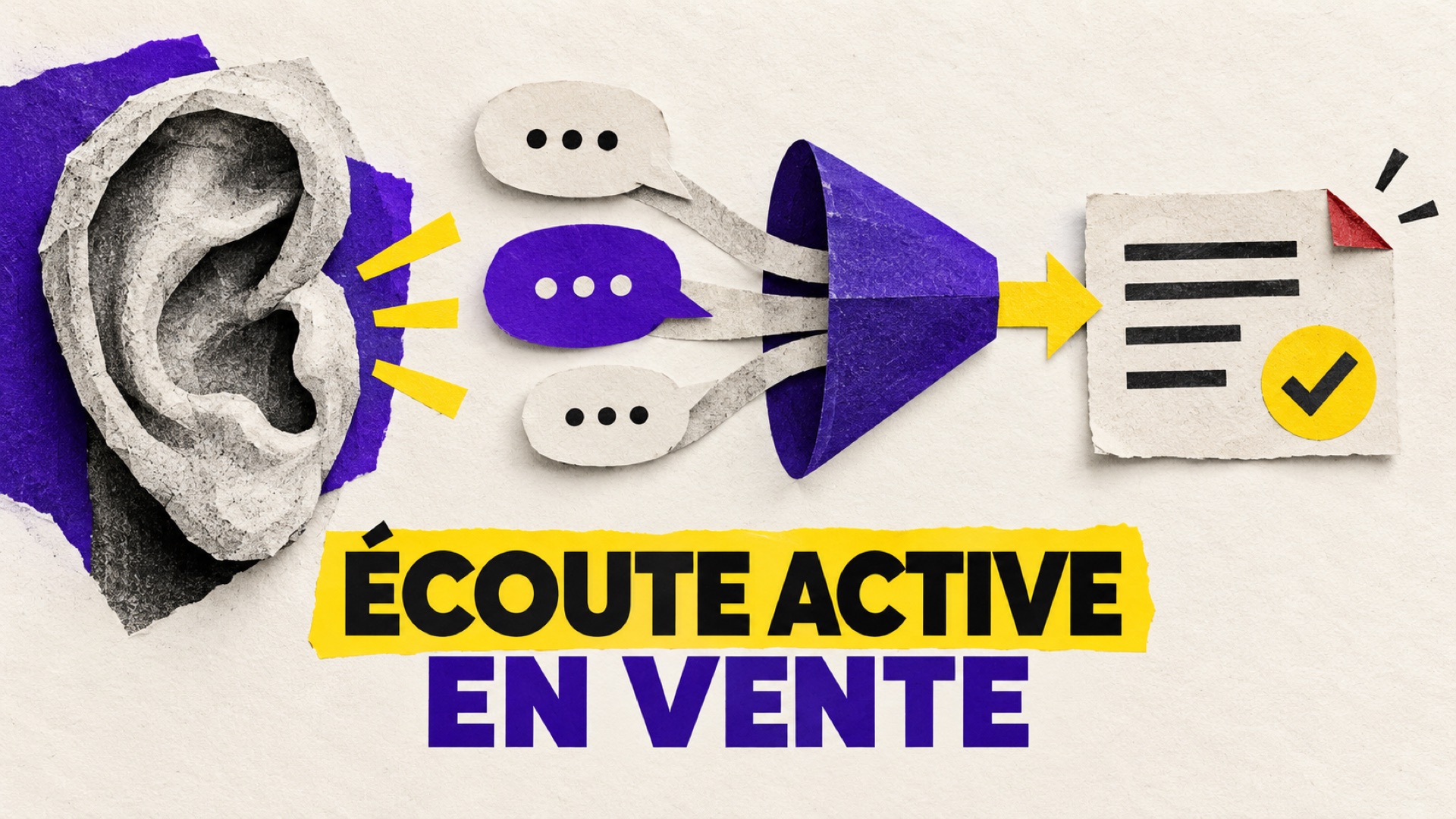 L'écoute active transforme les propos du client en compréhension vérifiée