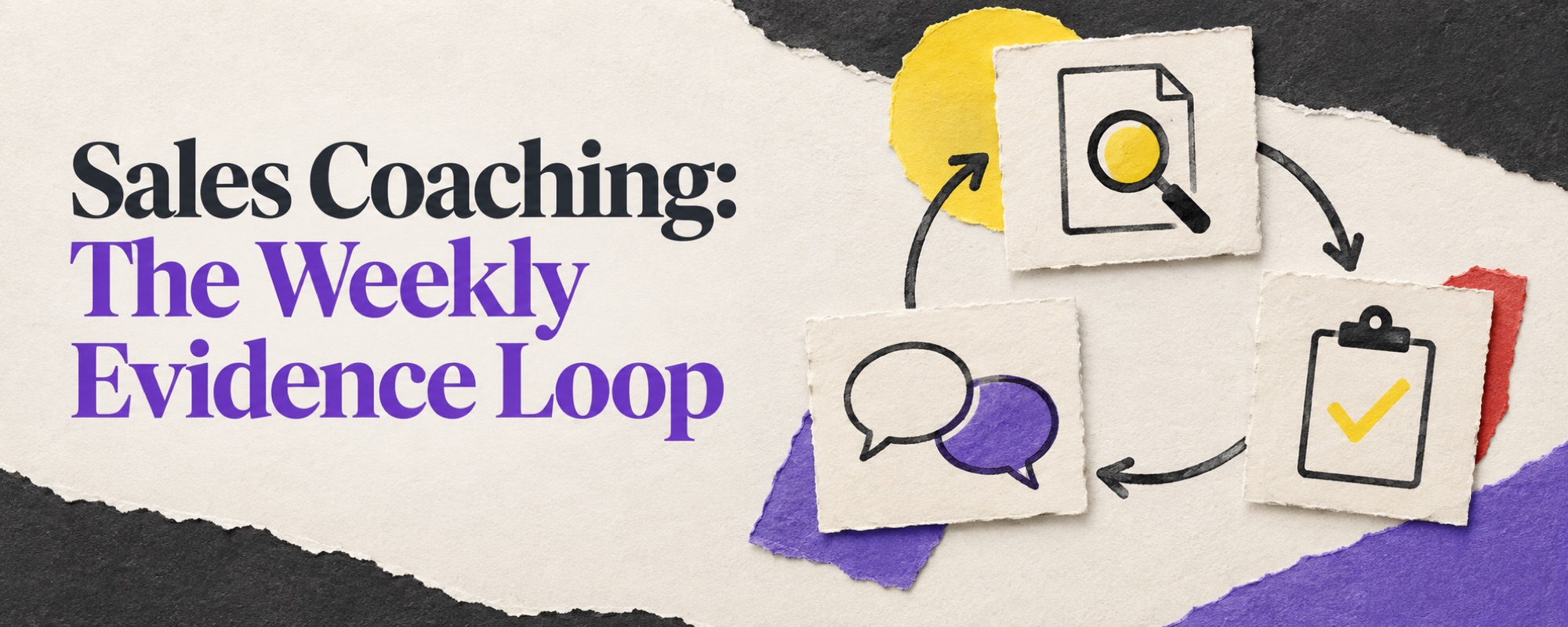 A weekly sales coaching loop from buyer evidence to practice and verification