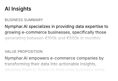Data you won’t find anywhere else