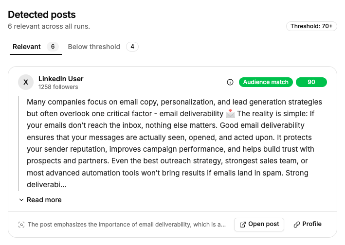 Never miss a relevant post again